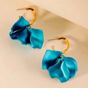 Acrylic Flower Petal Earrings